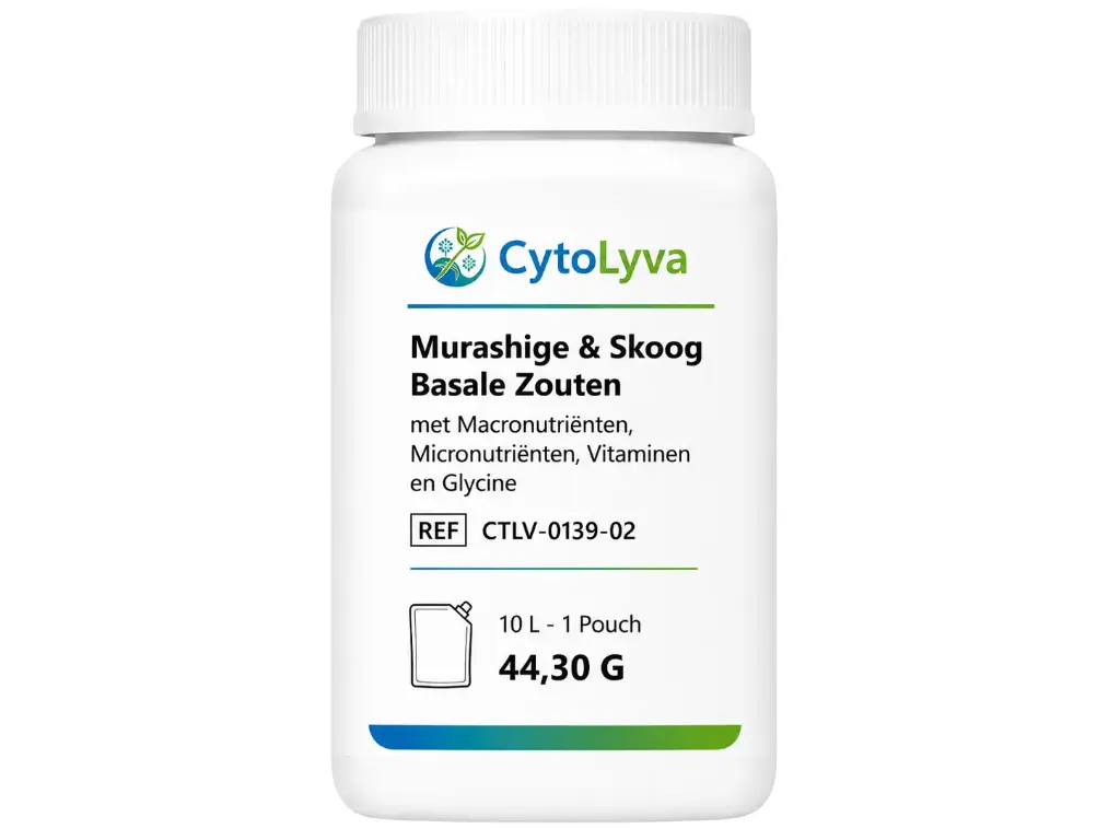 Murashige & Skoog Basale Zouten met Macronutriënten, Micronutriënten, Vitaminen en Glycine