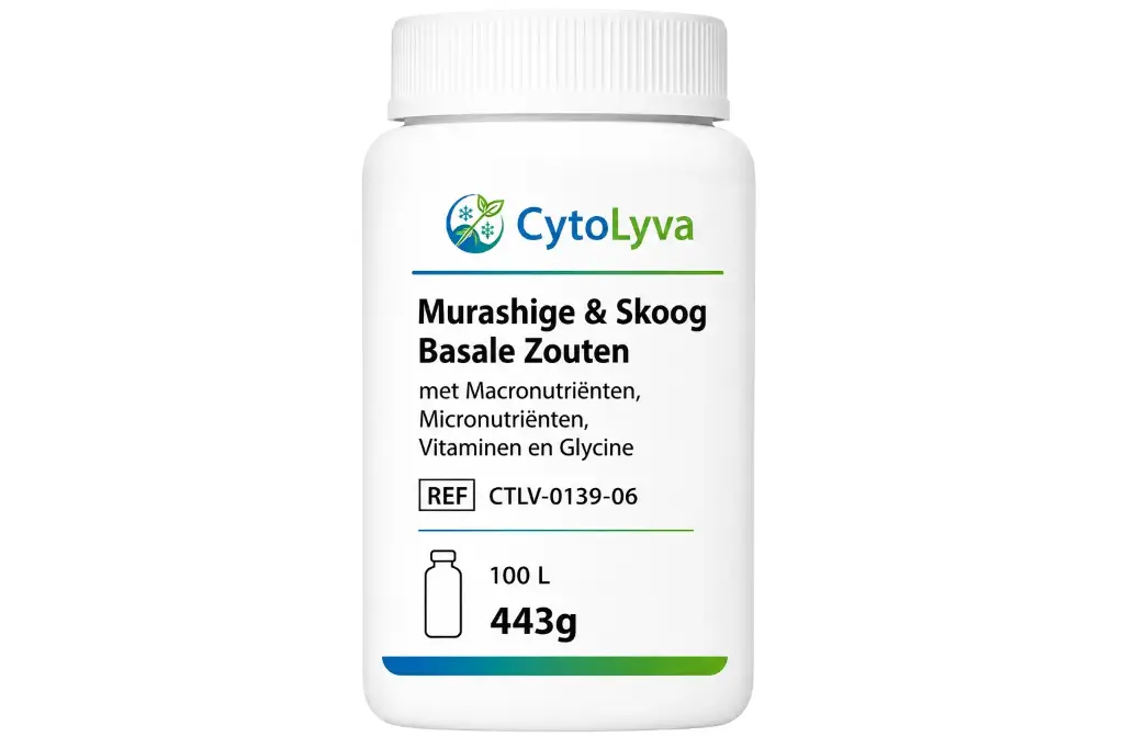 Murashige & Skoog Basale Zouten met Macronutriënten, Micronutriënten, Vitaminen en Glycine