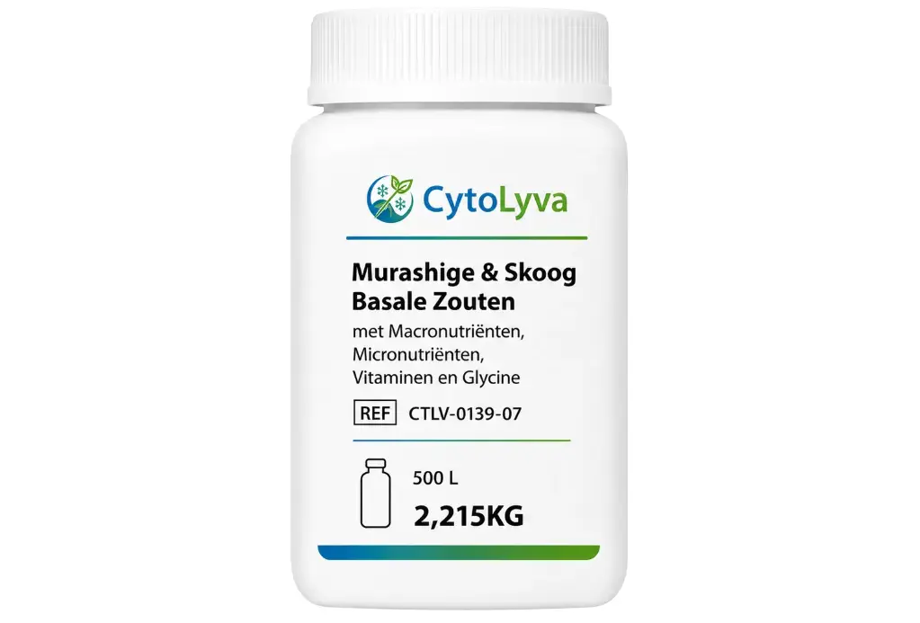 Murashige & Skoog Basale Zouten met Macronutriënten, Micronutriënten, Vitaminen en Glycine