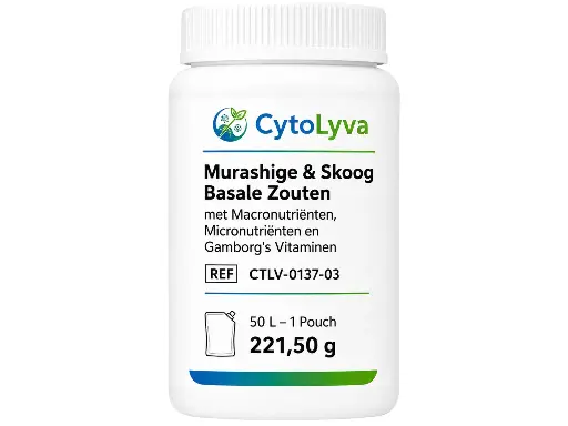 [CTLV-0137-03] Murashige & Skoog Basale Zouten met Macronutriënten, Micronutriënten en Gamborg's Vitaminen