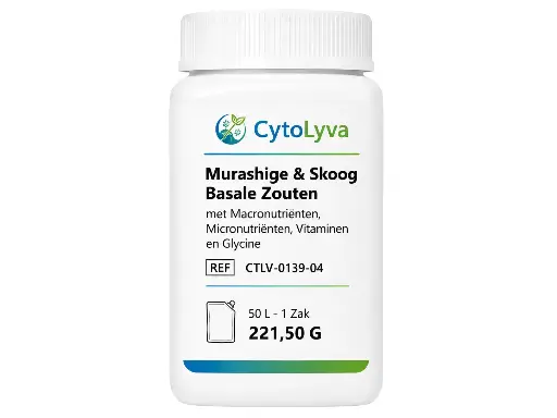 [CTLV-0139-04] Murashige & Skoog Basale Zouten met Macronutriënten, Micronutriënten, Vitaminen en Glycine
