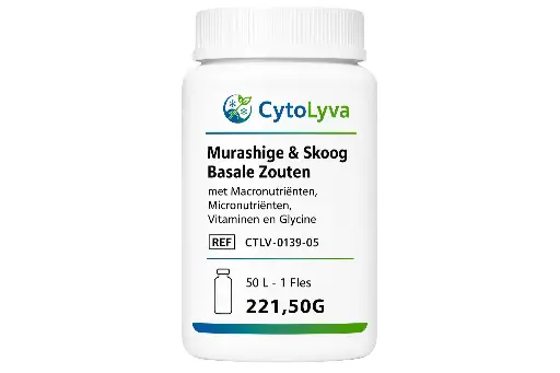 [CTLV-0139-05] Murashige & Skoog Basale Zouten met Macronutriënten, Micronutriënten, Vitaminen en Glycine